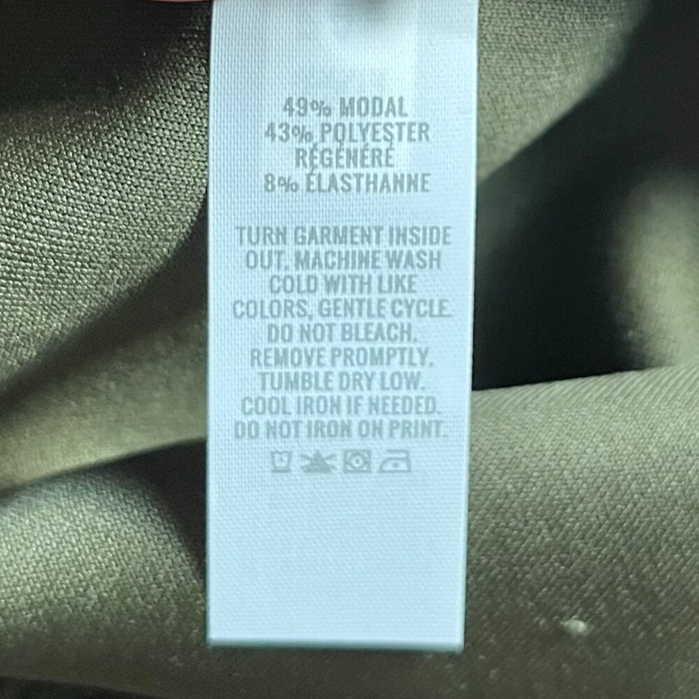 OFFLINE Aerie ChillUp Trousers Size XS Military Green Wide Leg Lounge Pants NWT - Picture 7 of 7